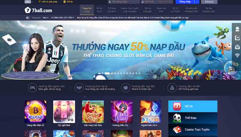 Những trò chơi nên tham gia cá cược trên nhà cái 7Ball ngay hôm nay