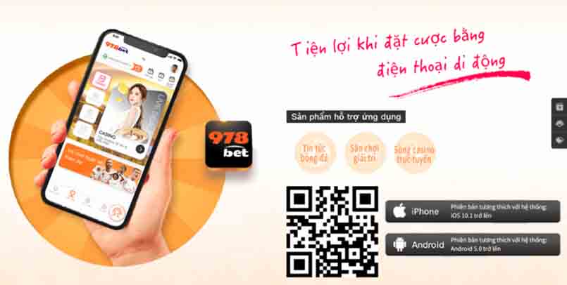 978Bet đảm bảo link truy cập an toàn, app cá cược thân thiện với Mobile