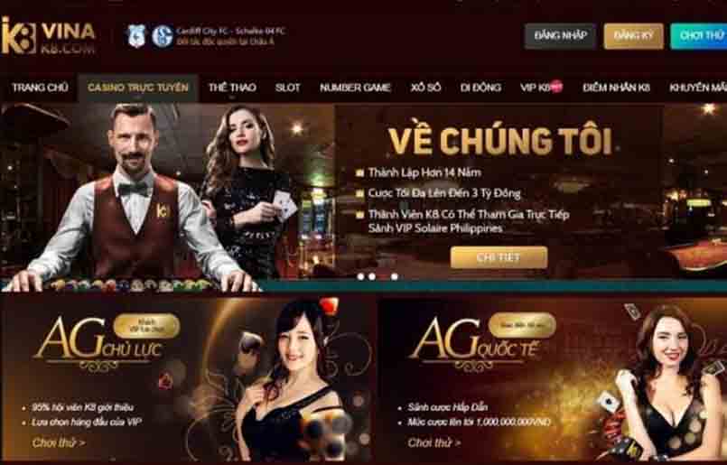 Trải nghiệm casino trực tuyến K8 hoành tráng, uy tín và minh bạch bậc nhất Châu Á