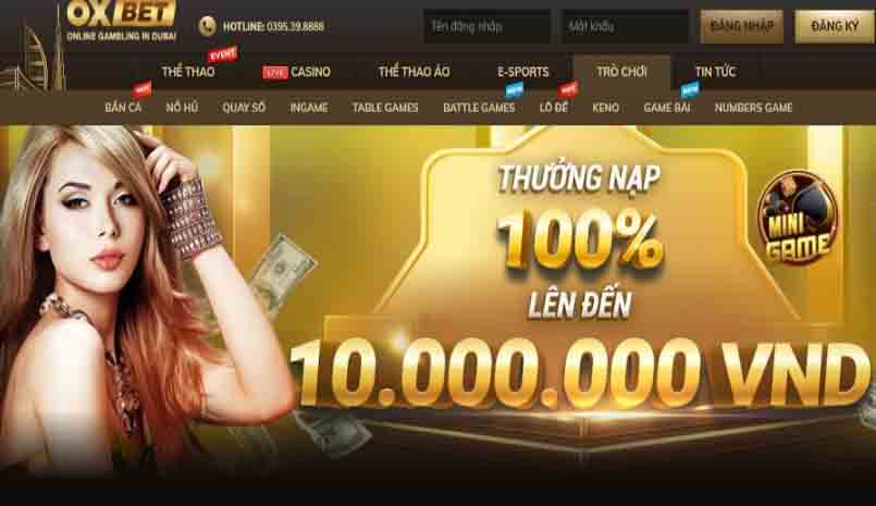 Giao diện OXBet sắp xếp khoa học thu hút cược thủ tham gia vào nhà cái này