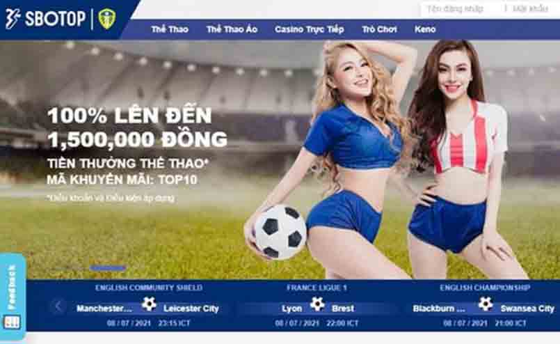 Sbotop - Nhà cái chuyên cá cược thể thao và casino trực tuyến uy tín, minh bạch 2022